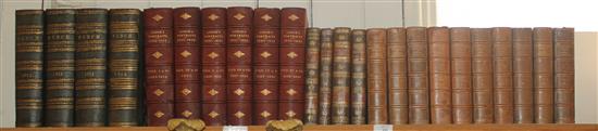 International library elegant extracts, Lodges portraits & Punch leather bound volumes